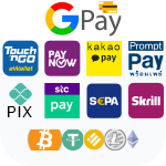 Pay by Wallet or Bank or Coins